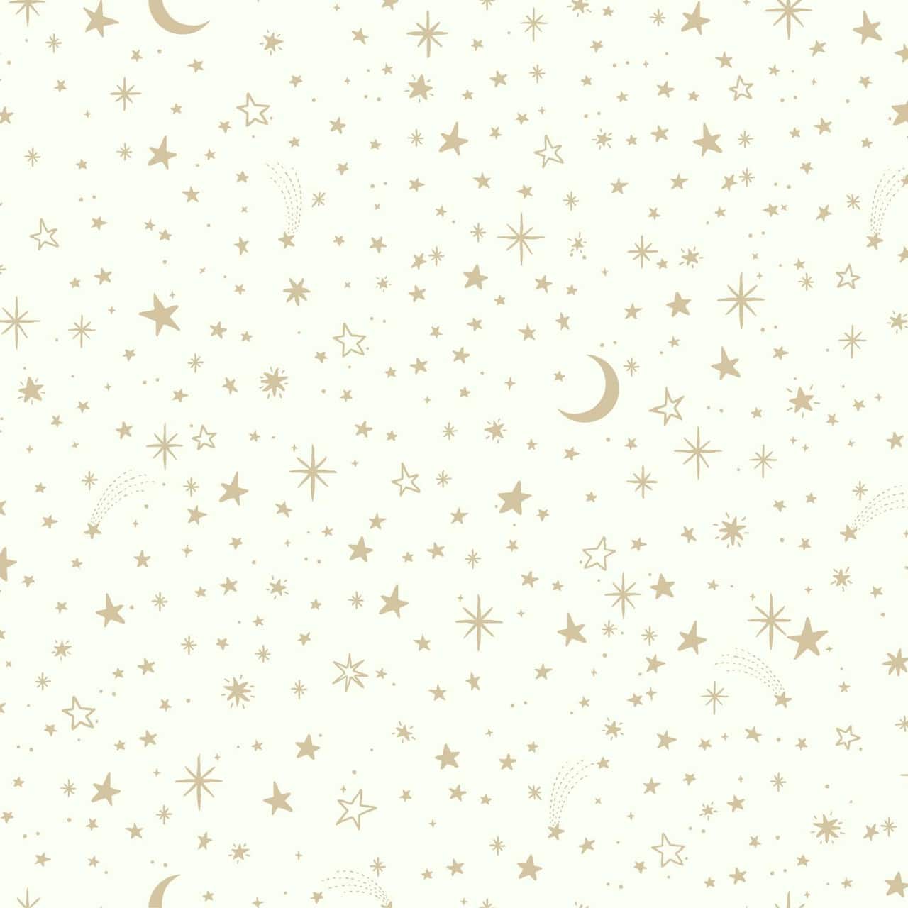 RoomMates Gold Twinkle Little Star Peel & Stick Wallpaper